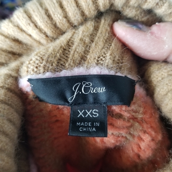J Crew Supersoft Fair Isle Wool Alpaca turtleneck sweater - Picture 4 of 7